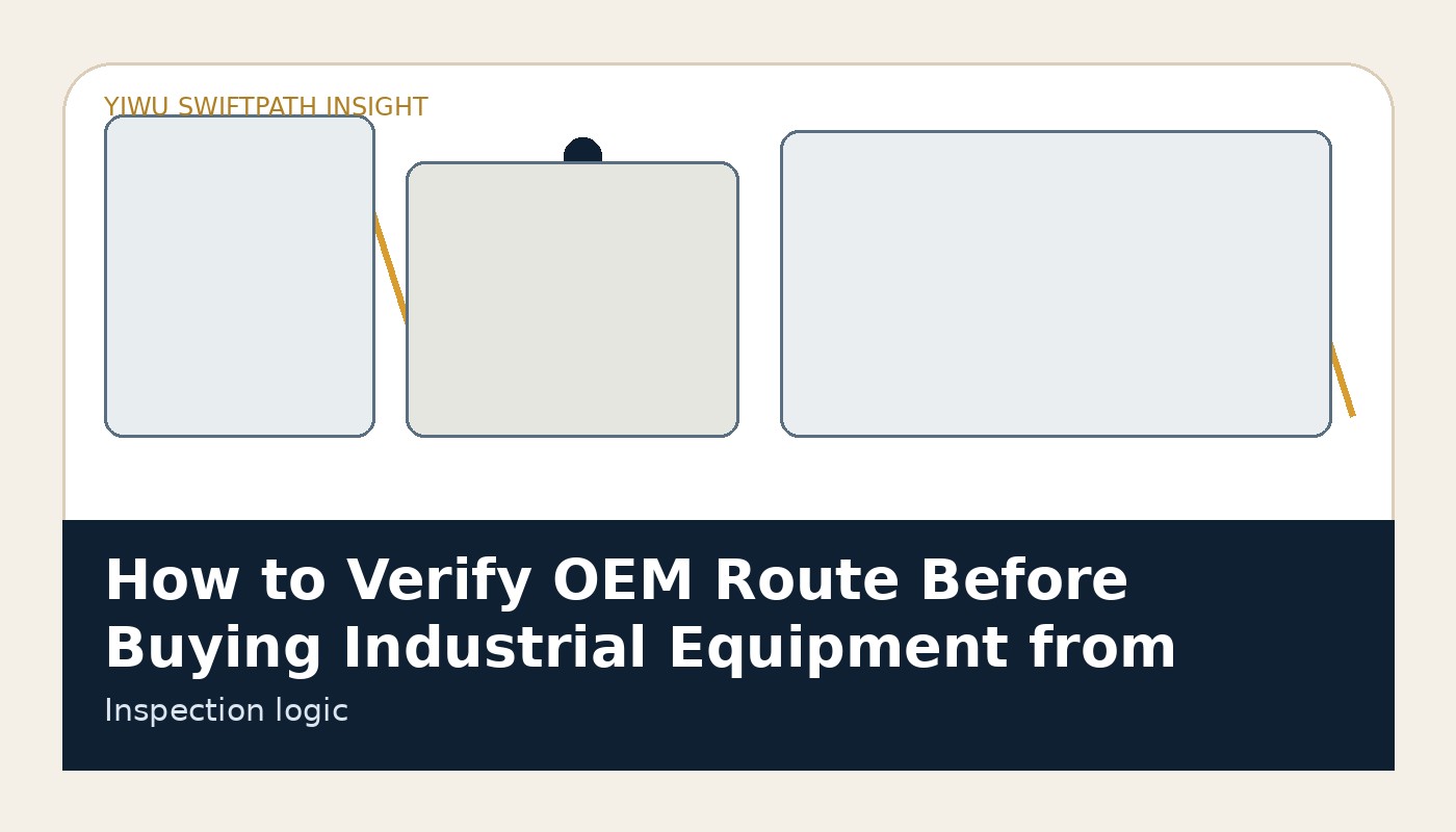 How to Verify OEM Route Before Buying Industrial Equipment from China image 2