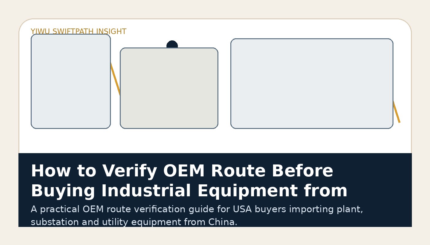 How to Verify OEM Route Before Buying Industrial Equipment from China