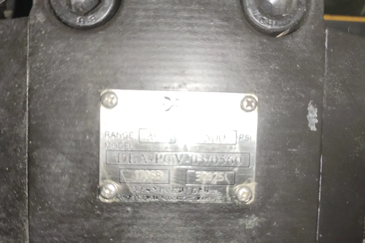 DEA Pressure Control Valve DEA PCV 030560 (3) for batteries, dc systems, chemicals and hazardous items, team-handled supply reference