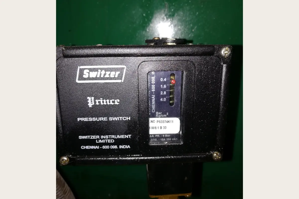 Oil pressure switch for batteries, dc systems, chemicals and hazardous items, team-handled supply reference