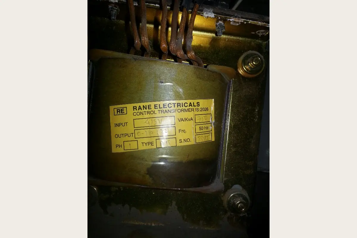750VA Control Transformer (Side View) for grid protection, switchgear and current transformers, team-handled supply reference