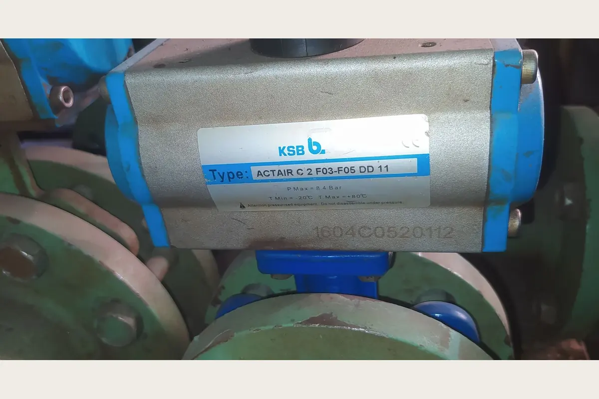 KSB Pneumatic Rotary Actuator ACTAIR C 2 F03 F05 DD 11 for multi-brand mro, equivalent manufacturing and export execution, equivalent manufacturing scope