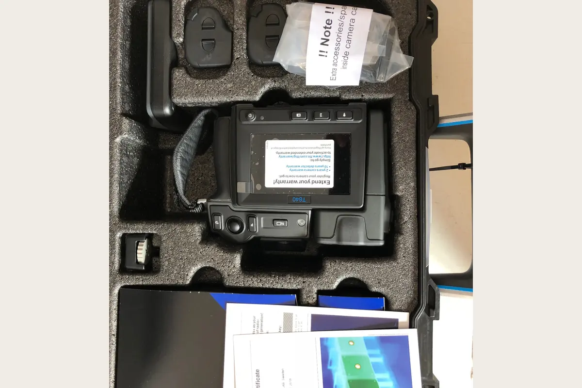 FLIR T640 thermal imaging camera kit for thermal imaging, calibration, ndt and inspection tools, technical training reference