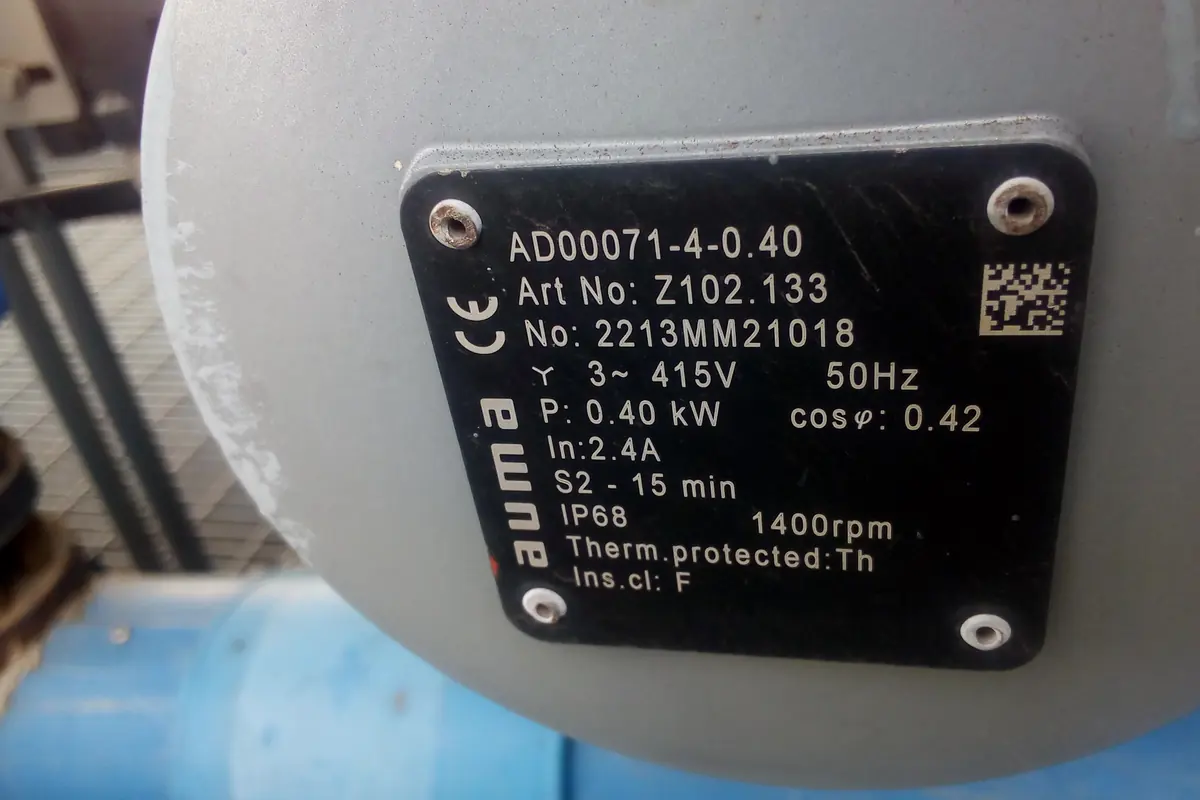 AUMA ACTUATOR (6) for field training, packing, inspection and document control, team-handled supply reference