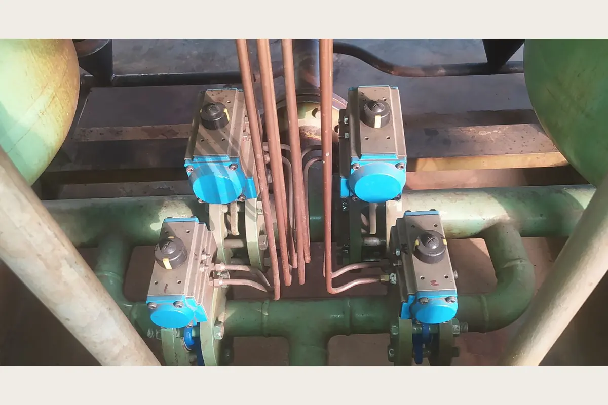 KSB Pneumatic Rotary Actuator ACTAIR C 2 F03 F05 DD 11 (2) for field training, packing, inspection and document control, team-handled supply reference
