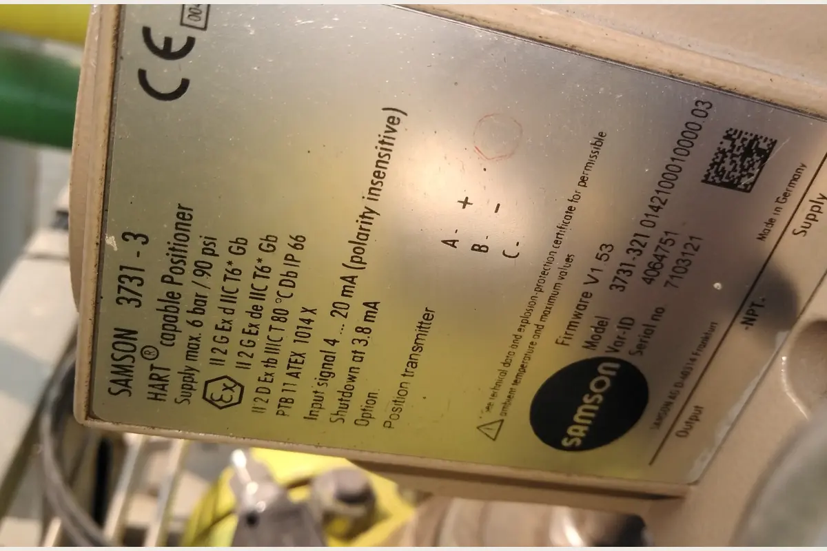 Item 2 for valves, actuators and drive systems, team-handled supply reference